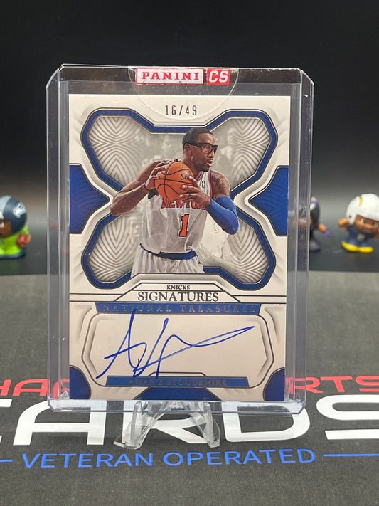 2022-23 Panini National Treasures - Signatures #S-ASM Amare Stoudemire /49