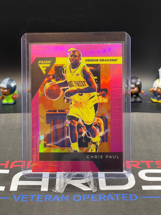 2022 Panini Chronicles Flux Draft Picks #24 Chris Paul Pink Holo Prizm SP